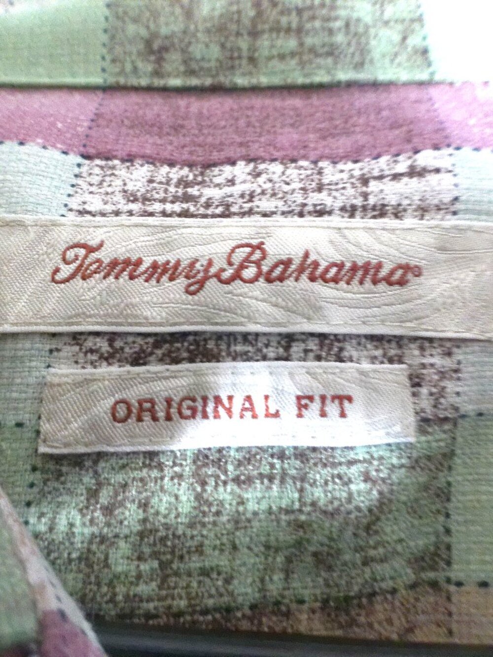 Tommy Bahama Original Fit 100% Silk Plaid Hawaiian Shirt Men's Large Multicolor - Picture 2 of 4